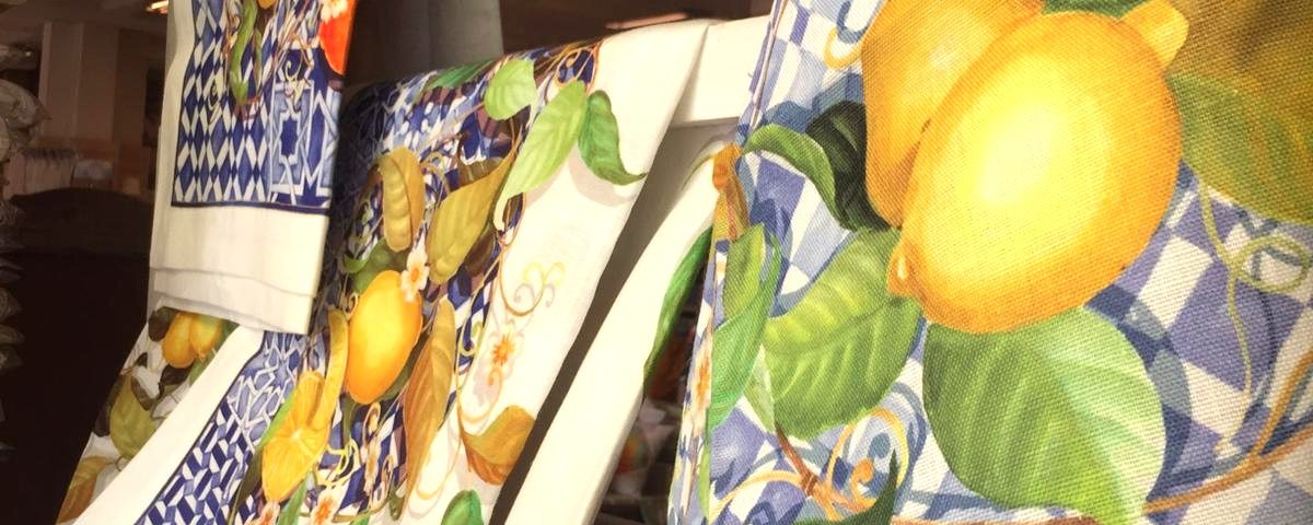 Tovaglie, runner e strofinacci cucina limoni cementine a Pescara
